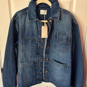 Dôen Classic Indigo Denim Jacket in Bleu D’Hier wash